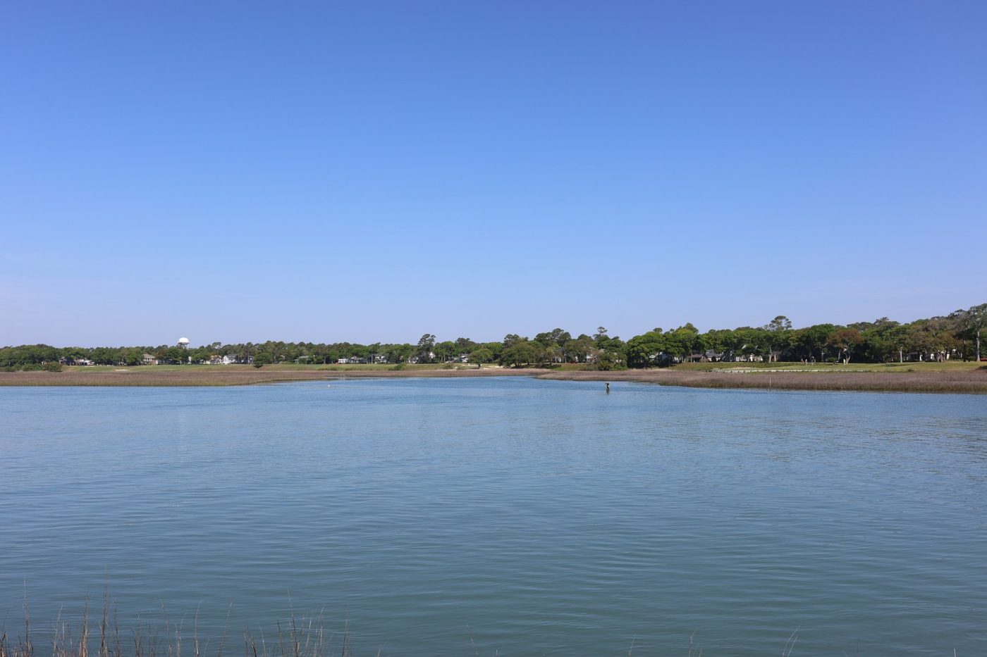 The tidal waterway at Cherry Grove Park, Cherry Grove Beach, SC