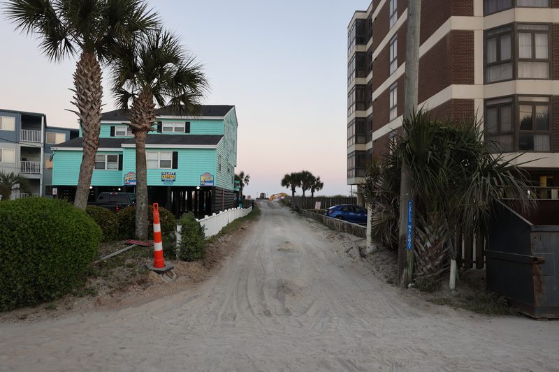 The second northernmost beach entrance at Cherry Grove Beach