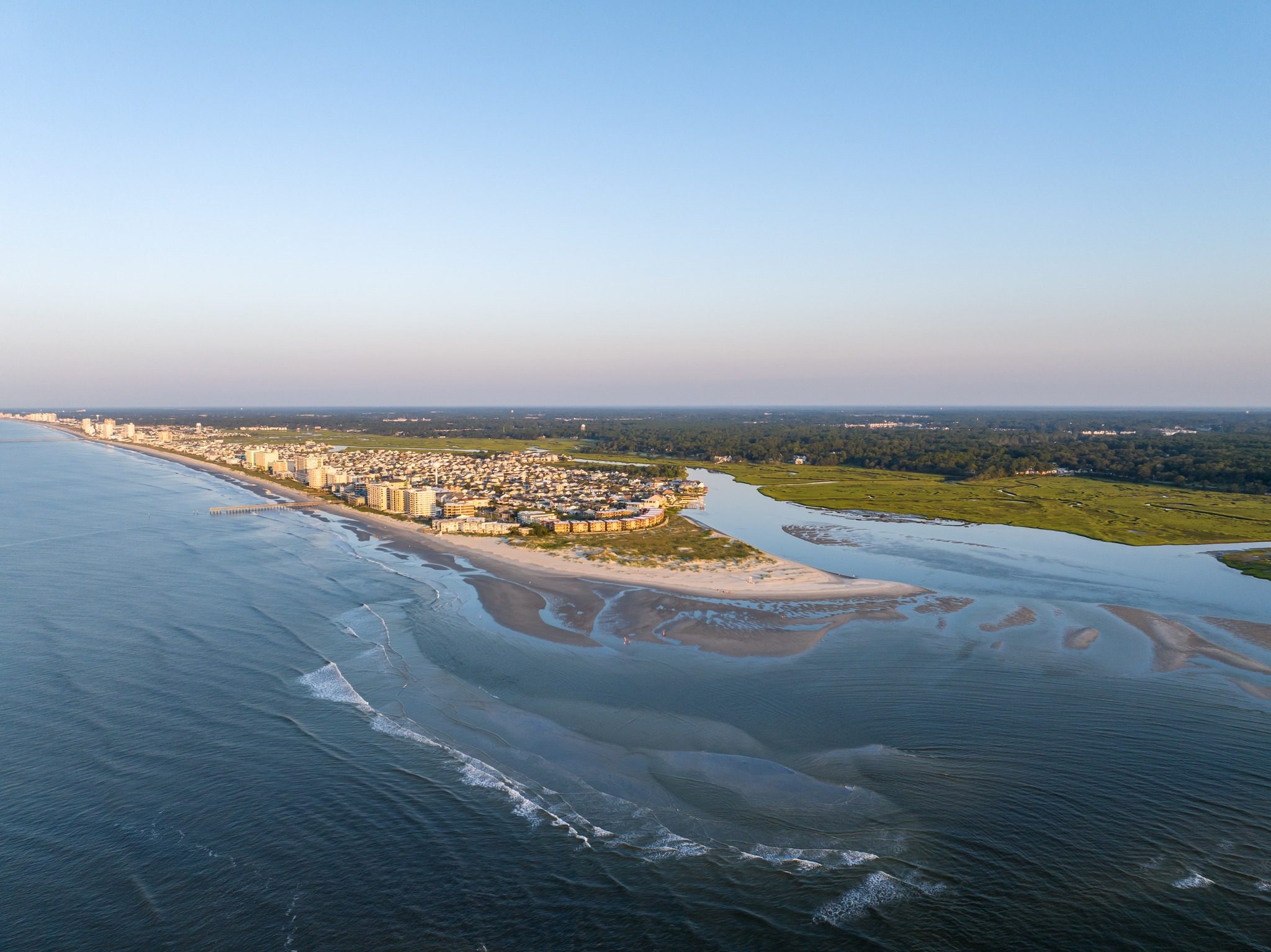 Aerial view of The Point at Cherry Grove Beach, SC